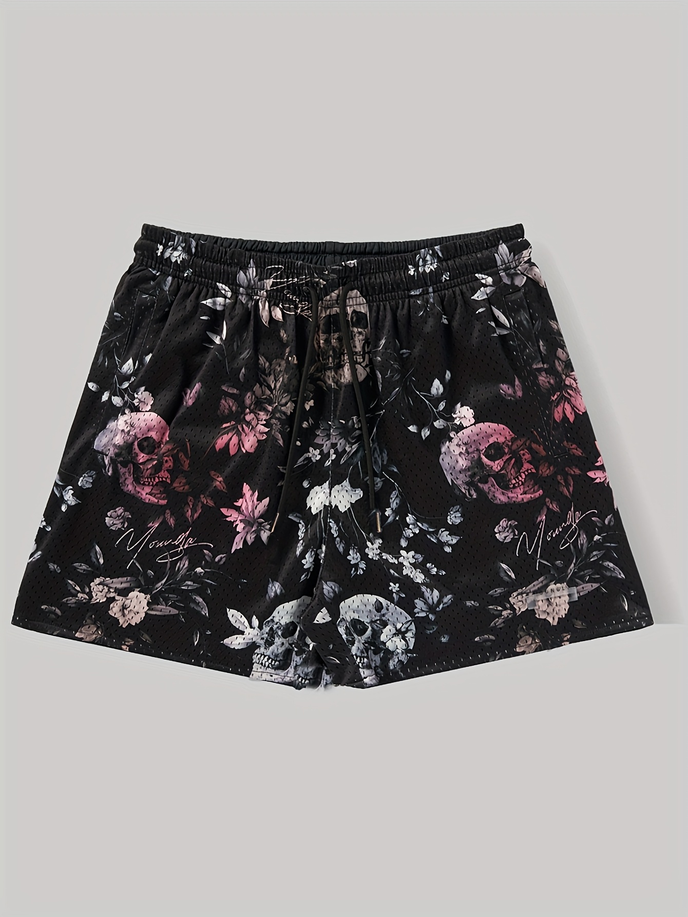 Running Gear Design - Sommer Atmungsaktive Basketball Shorts Schädel Flamme