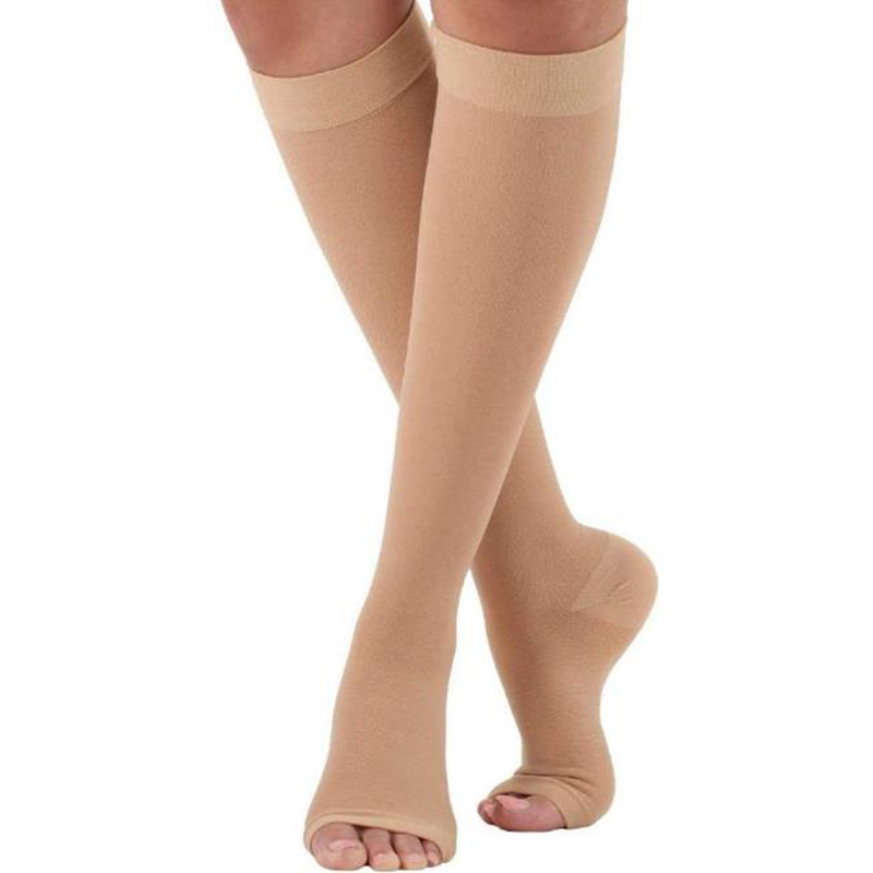 Compression Calf Sleeve - S-XL Kompression Strümpfe Stretch Offene spitze