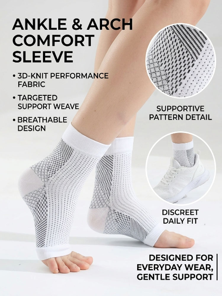 Compression Calf Sleeve - Solide weiße Wadenstulpen, elastische Sport-Kompressions-Beinstulpen, atmungsaktiv,