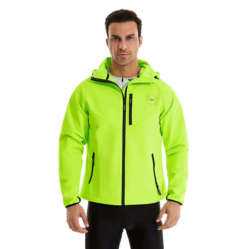 Winter Running Gear Jacket - Wulibike Winter-Radjacken für Herren, wasserdichte Laufjacke,