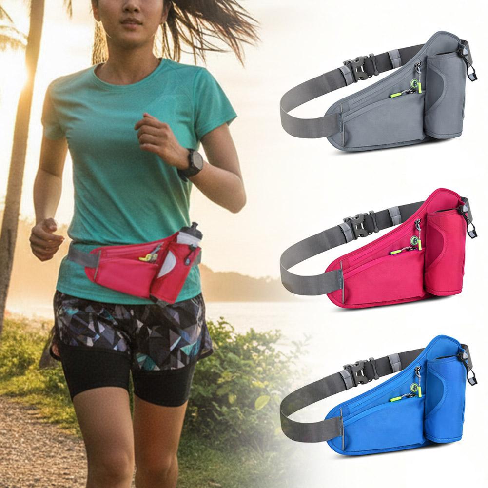 Running Gear Holder - Wasserdichte Oxford-Laufgürteltasche mit Wasserflaschenhalter, Verstellbare Sporttasche,