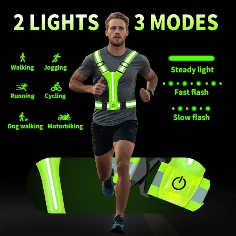 LED-Reflektorweste Laufausrüst – Running Gear For Night Bewertung und Preis