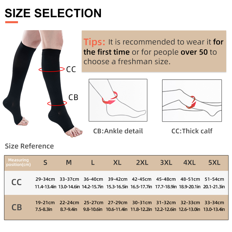 S-5XL 2 teile/para medizinisch – Compression Calf Sleeve Bewertung und Preis